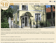 Tablet Screenshot of plazahostel.com